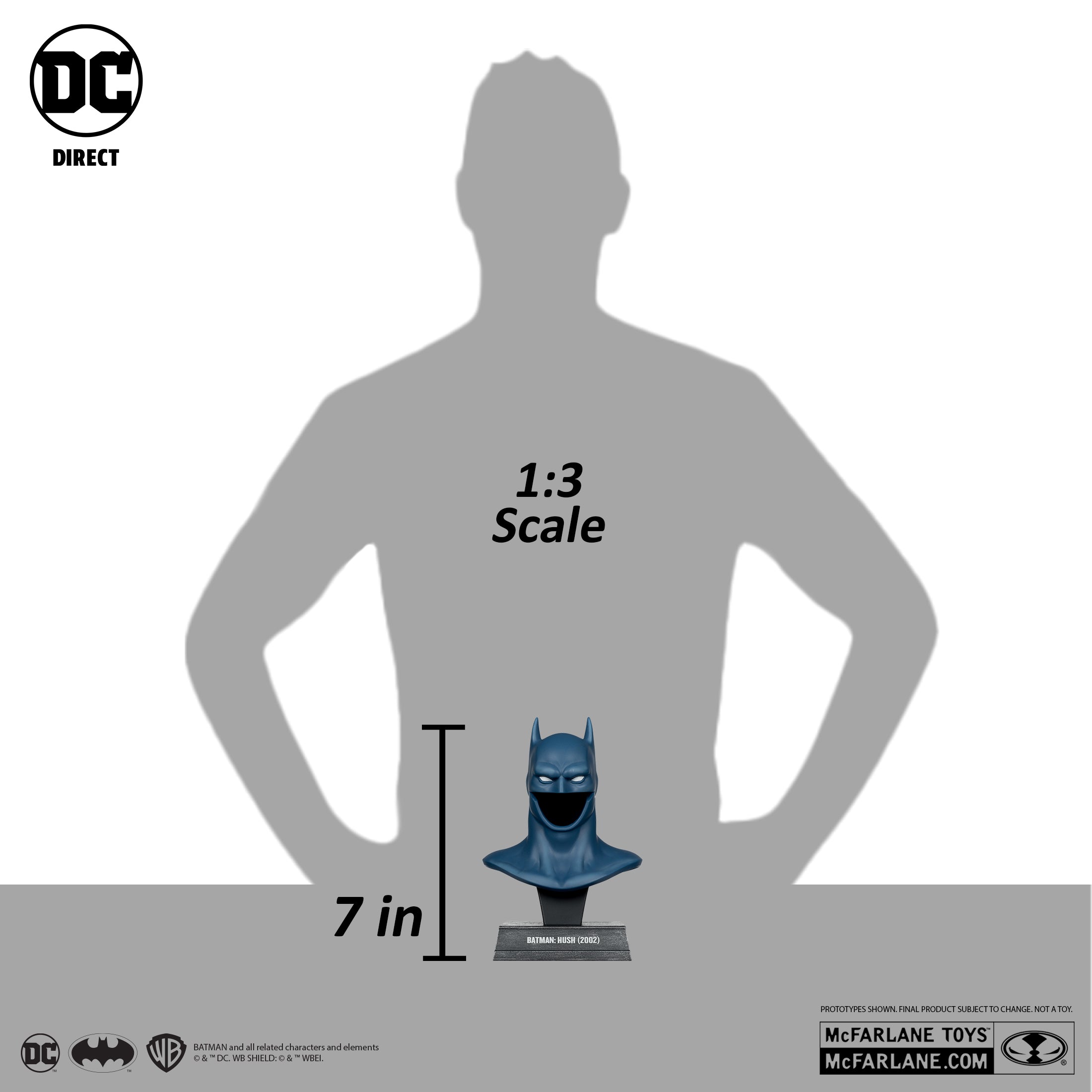 Batman (Hush) Cowl Replica 1:3 Scale