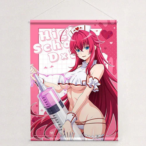 Rias Gremory / White Nurse - High School D x D HERO New Illustration B2 Wall Scroll Double Suede