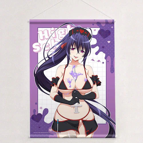Akeno Himejima / Black Nurse - High School D x D HERO New Illustration B2 Wall Scroll Double Suede