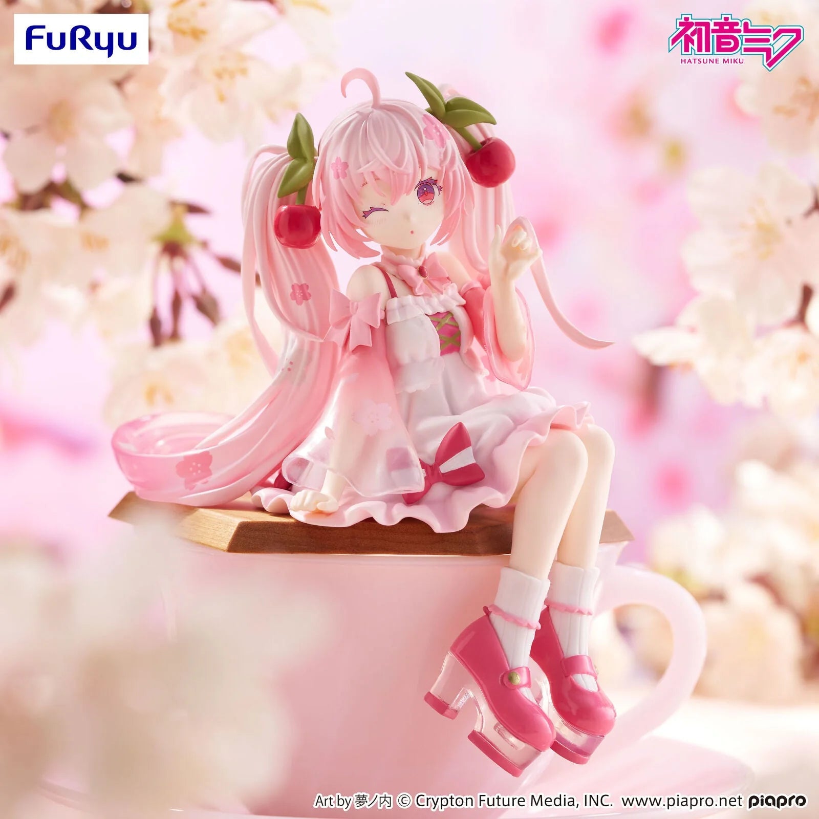 Sakura Miku Noodle Stopper Figure – Cherry Version