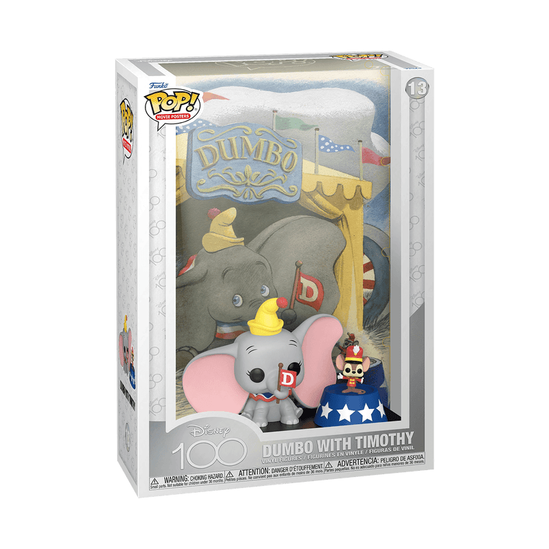 Dumbo with Timothy Funko Pop Movie Poster with Case Disney 100 - FigurineOut