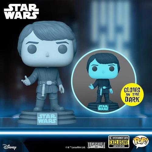 Funko Pop Hologram Luke Glow-in-the-Dark Return of the Jedi 40th Anniversary - Star Wars - FigurineOut