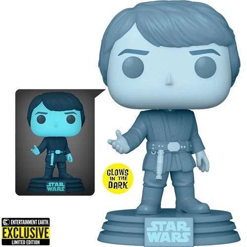 Funko Pop Hologram Luke Glow-in-the-Dark Return of the Jedi 40th Anniversary - Star Wars - FigurineOut