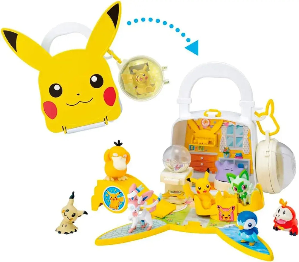 Pokémon Relaxing Pikachu Mini Backpack Playset – Takara Tomy