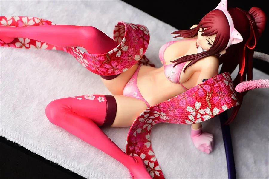 Erza Scarlet Sakura Cat Gravure Style - Fairy Tail
