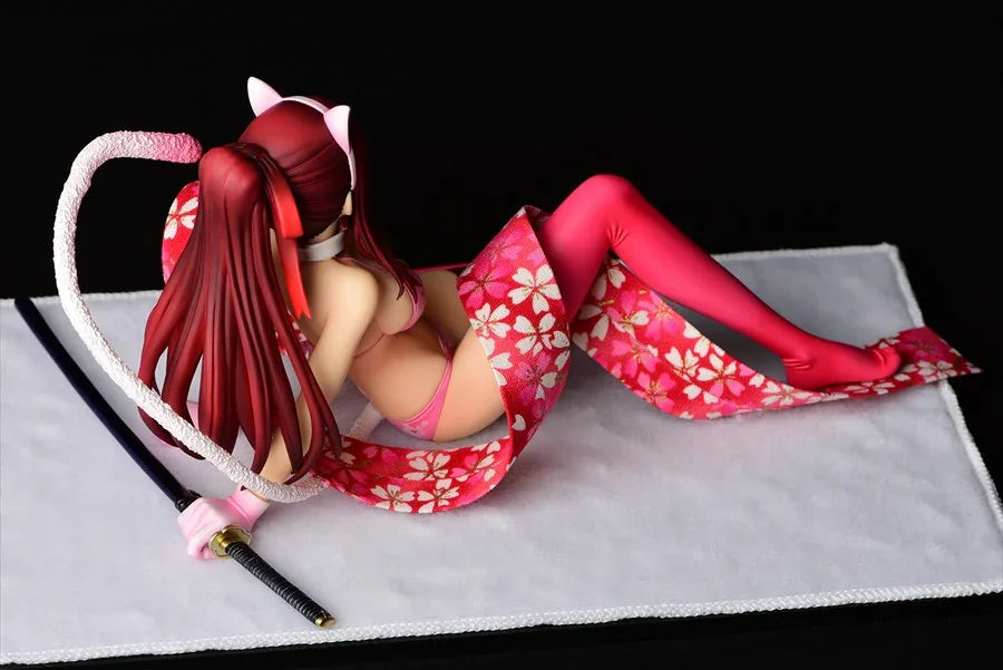 Erza Scarlet Sakura Cat Gravure Style - Fairy Tail