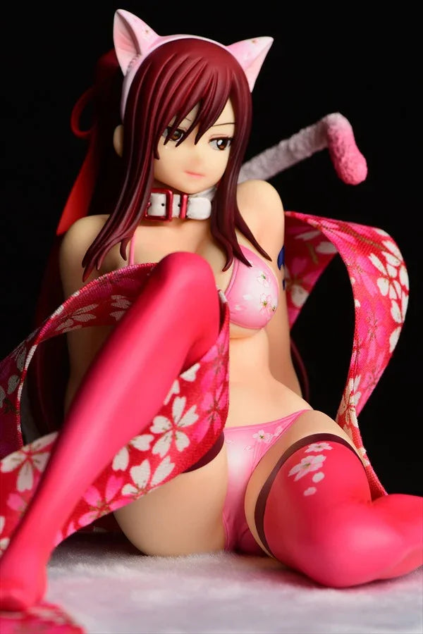 Erza Scarlet Sakura Cat Gravure Style - Fairy Tail