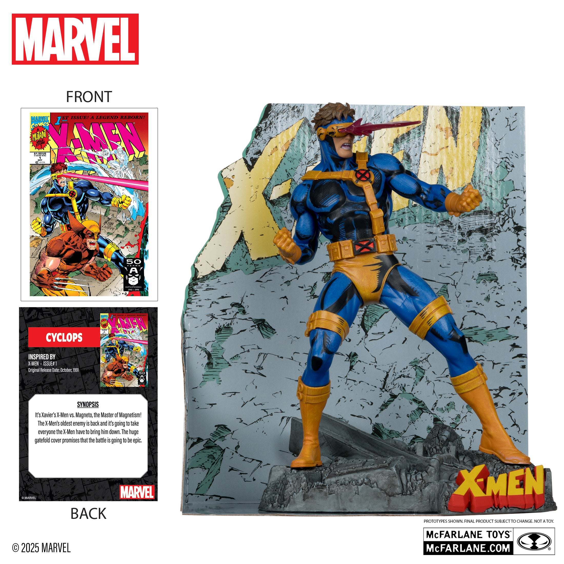 Cyclops 1:10th Scale Collectible with Scene (X-Men #1)