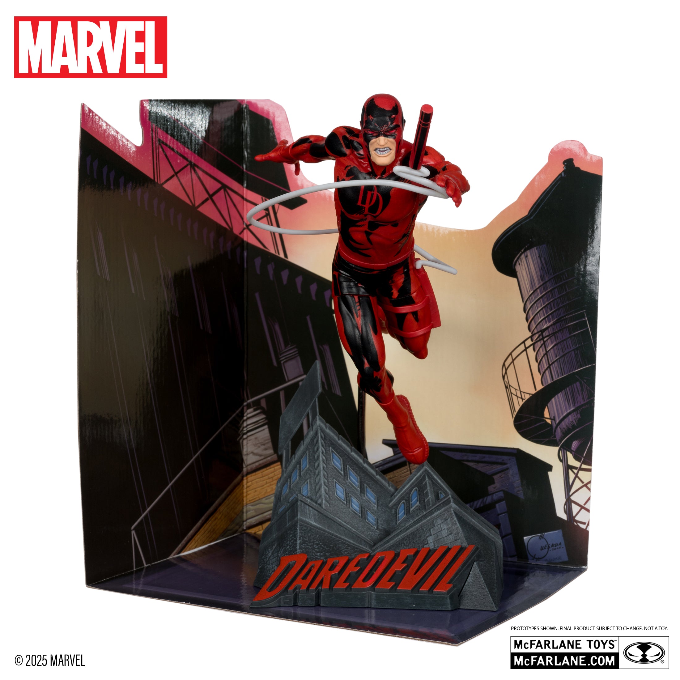 Daredevil 1:10th Scale Collectible with Scene (Daredevil #600)
