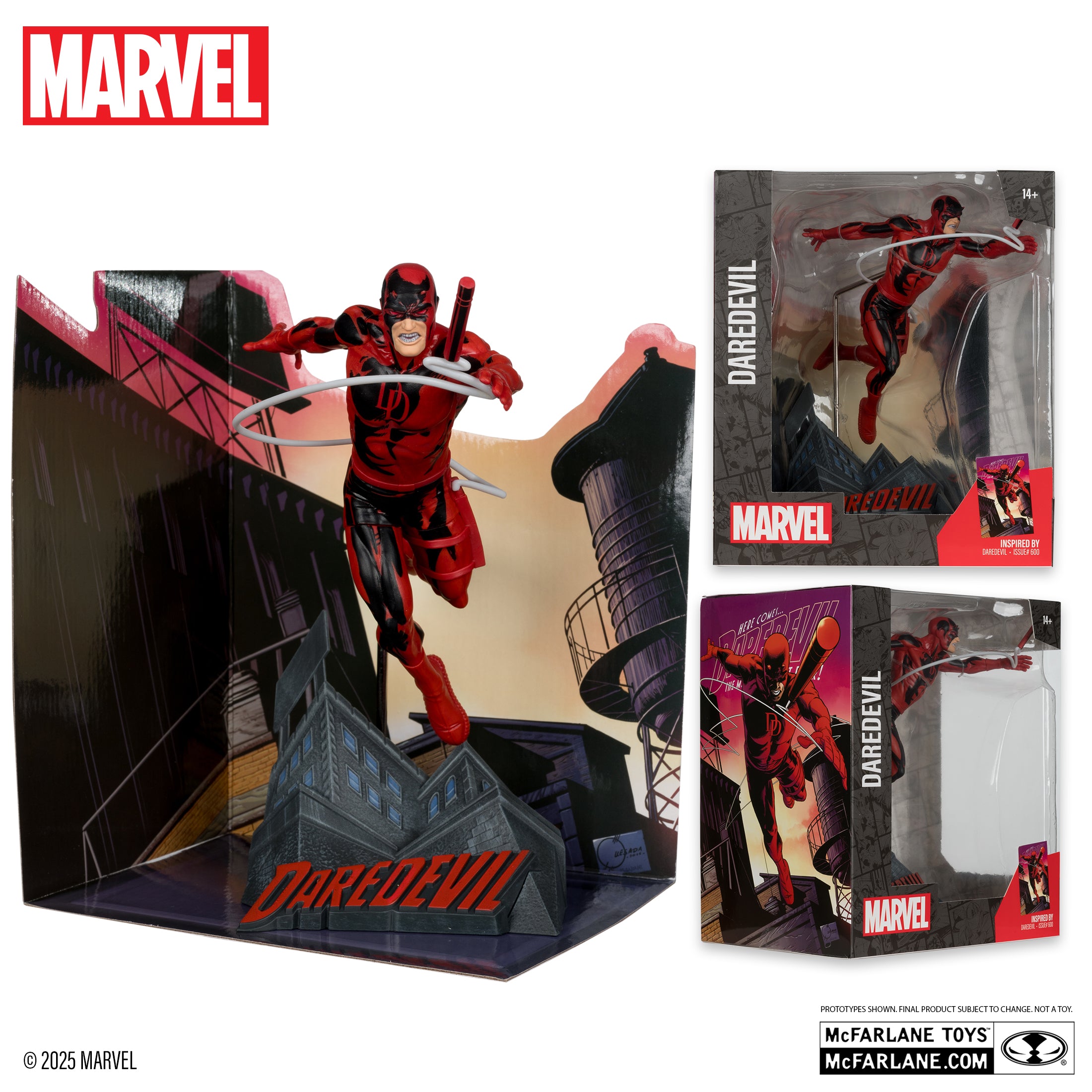 Daredevil 1:10th Scale Collectible with Scene (Daredevil #600)