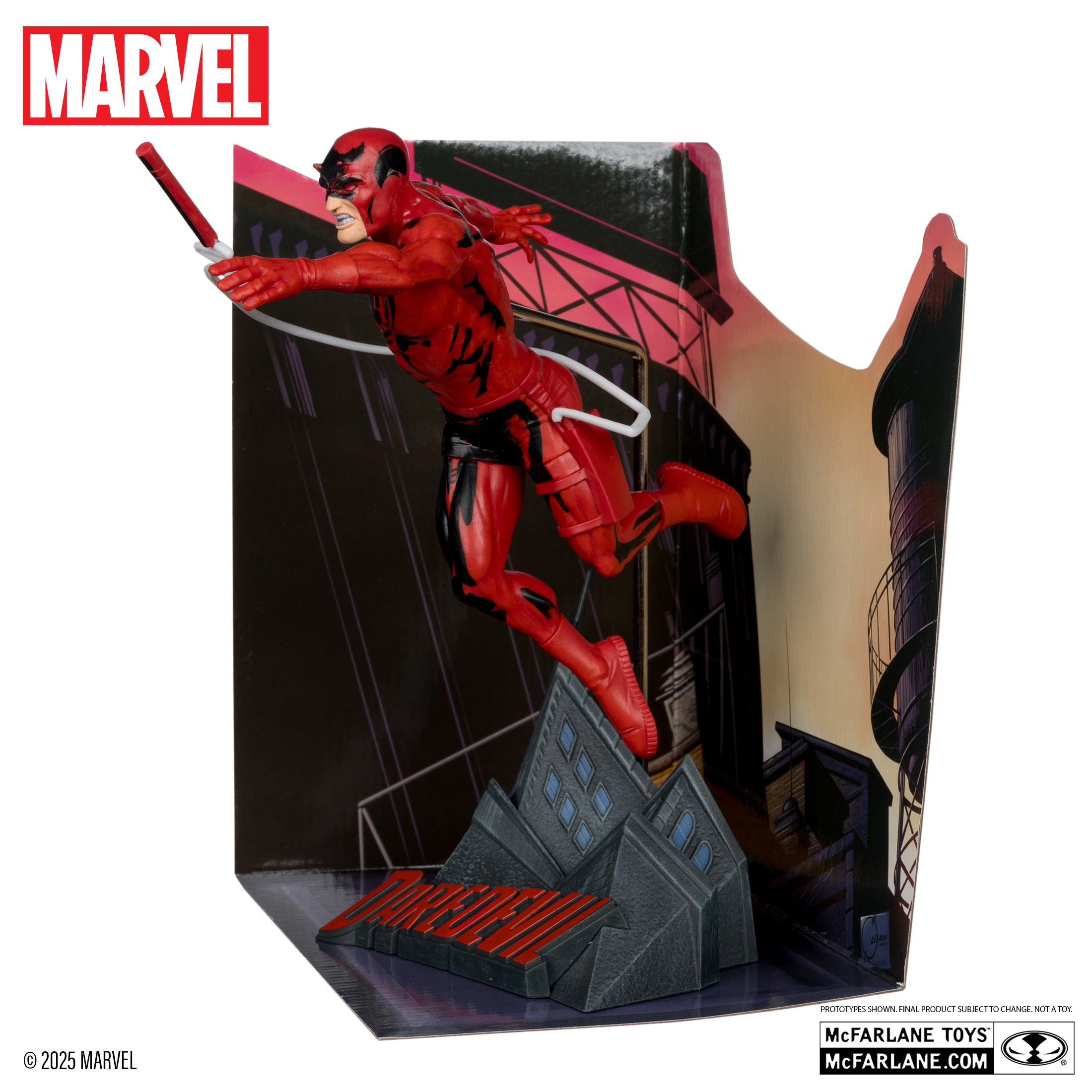 Daredevil 1:10th Scale Collectible with Scene (Daredevil #600)
