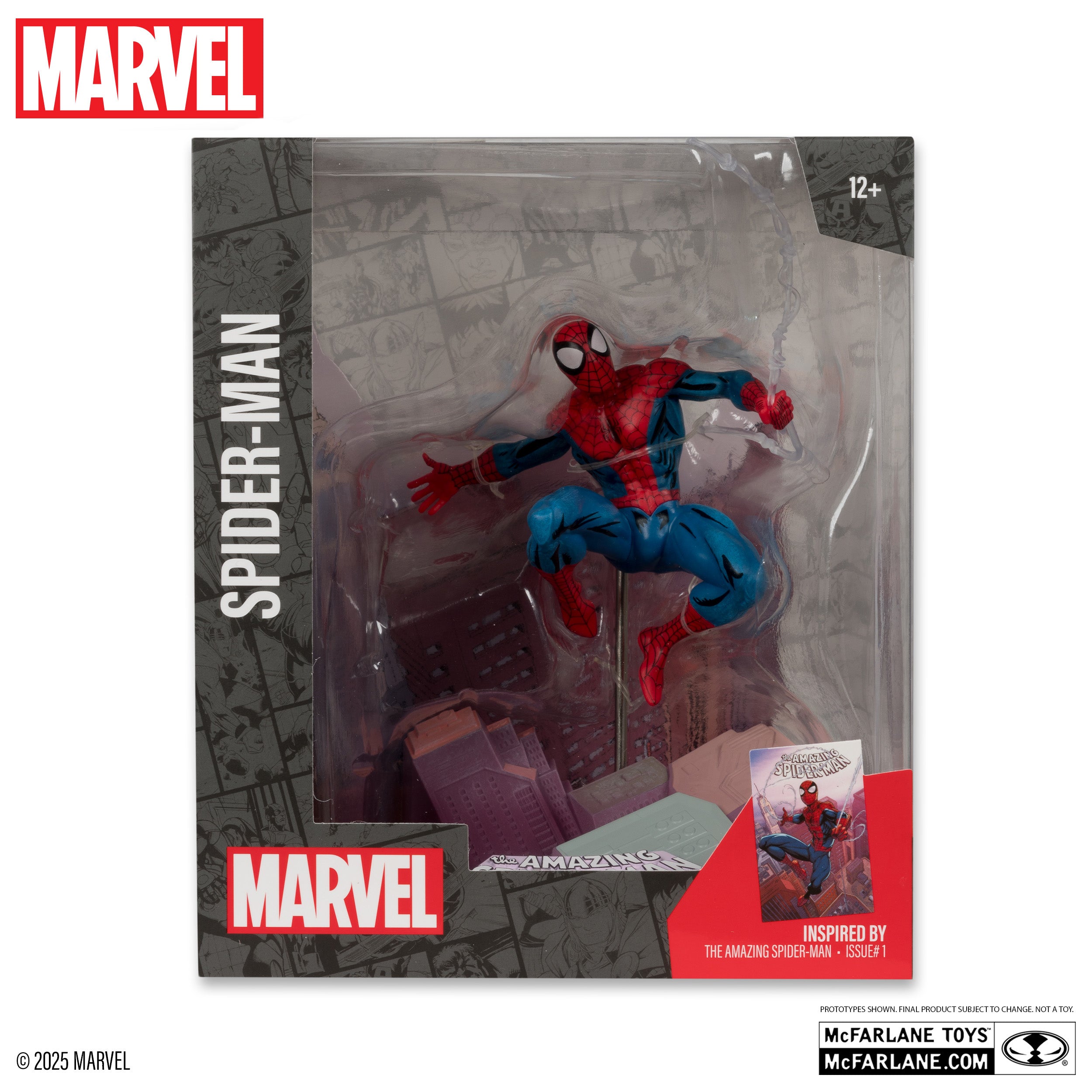 Spider-Man 1:10th Scale Collectible with Scene (The Amazing Spider-Man #1)