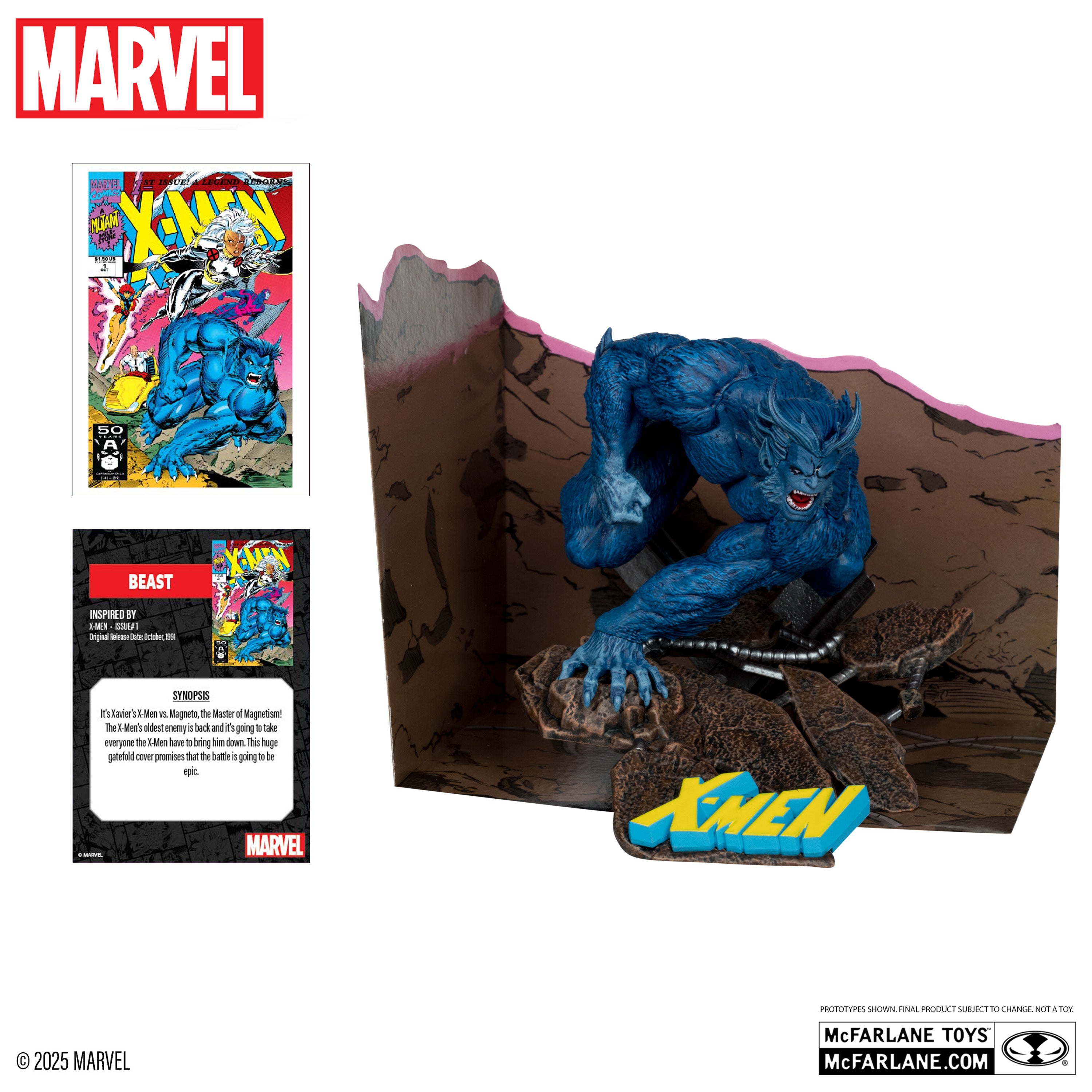 Beast 1:10th Scale Collectible with Scene (X-Men #1)