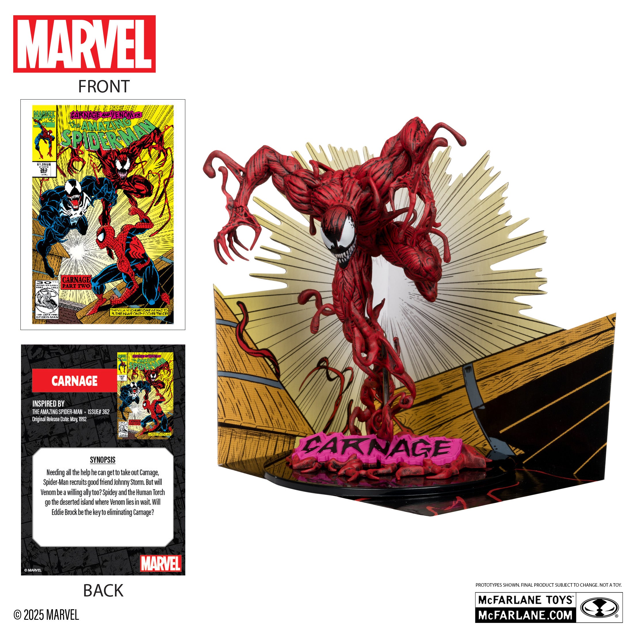 Carnage 1:10th Scale Collectible with Scene (The Amazing Spider-Man #362)