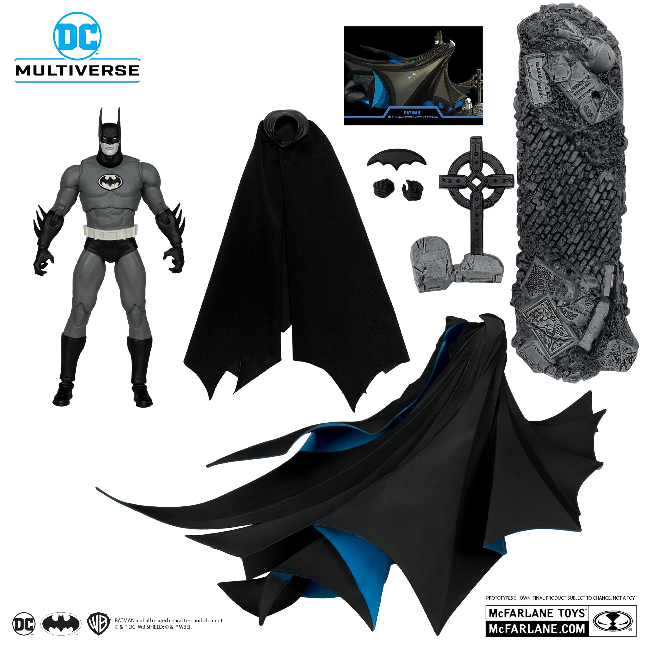 DC MULTIVERSE - BATMAN YEAR TWO (B&W with accent)(GLD LABEL)