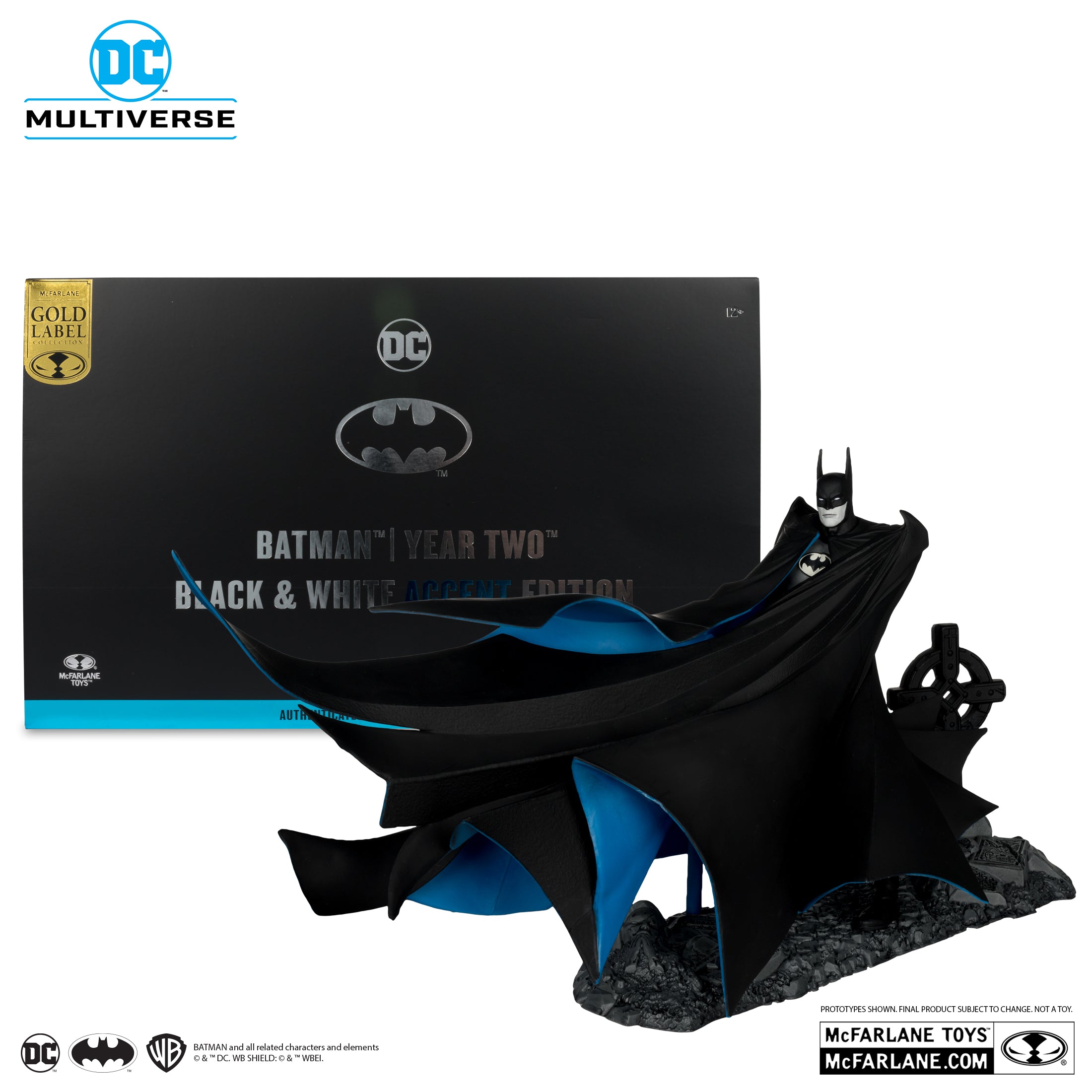 DC MULTIVERSE - BATMAN YEAR TWO (B&W with accent)(GLD LABEL)