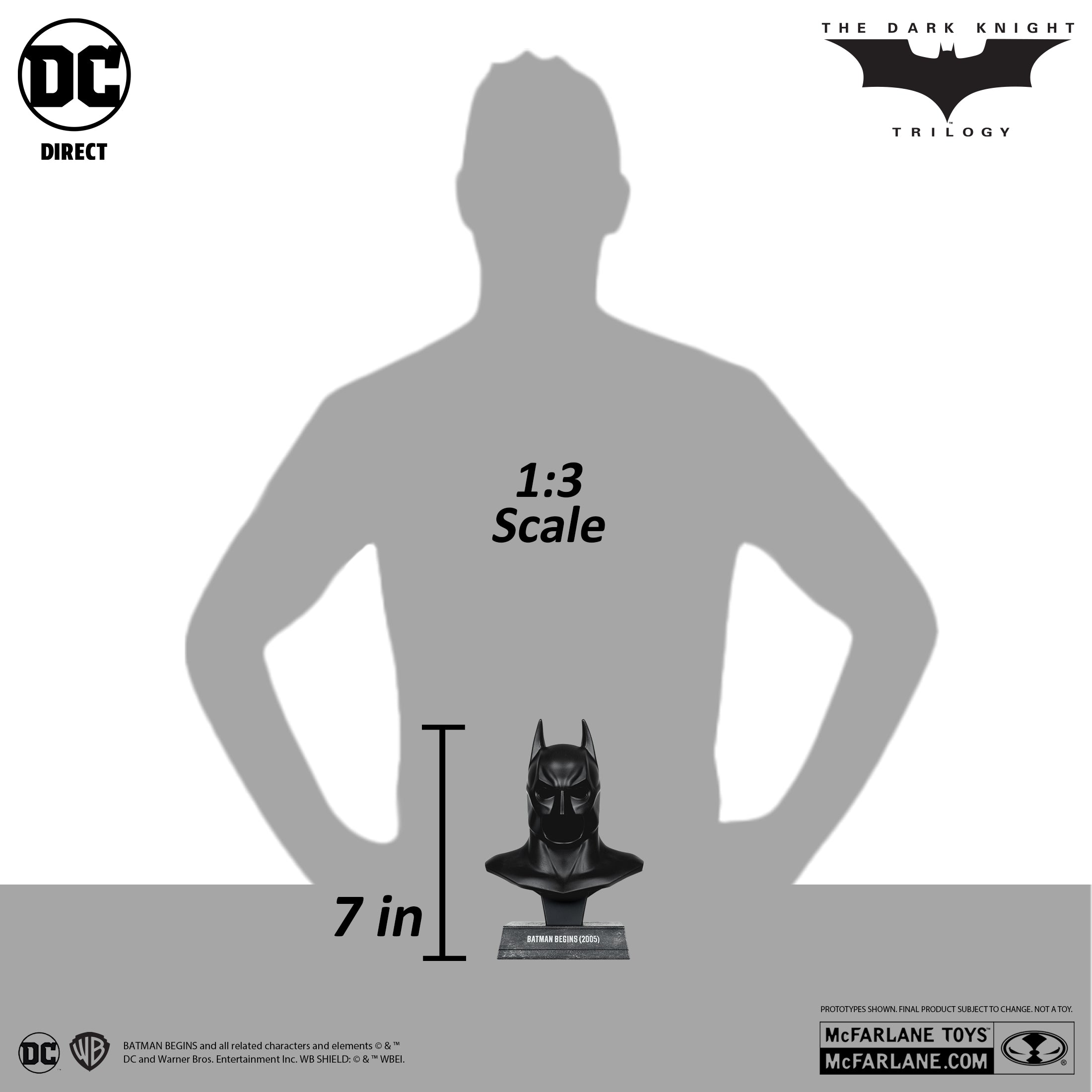 Batman Begins Cowl Replica 1:3 Scale