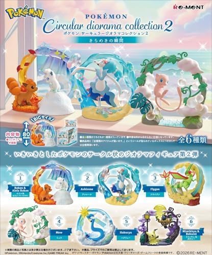 Re-Ment Pokémon Circular Diorama Collection 2 – Individual Blind Box