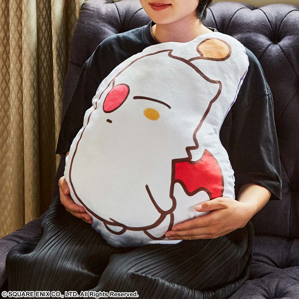 MOOGLE Fluffy Fluffy Die-cut Cushion - FINAL FANTASY