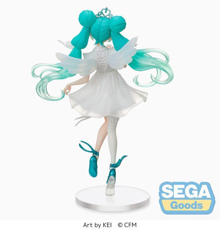 Hatsune Miku (15th Anniversary KEI Ver.) Super Premium Figure - Vocaloid - FigurineOut