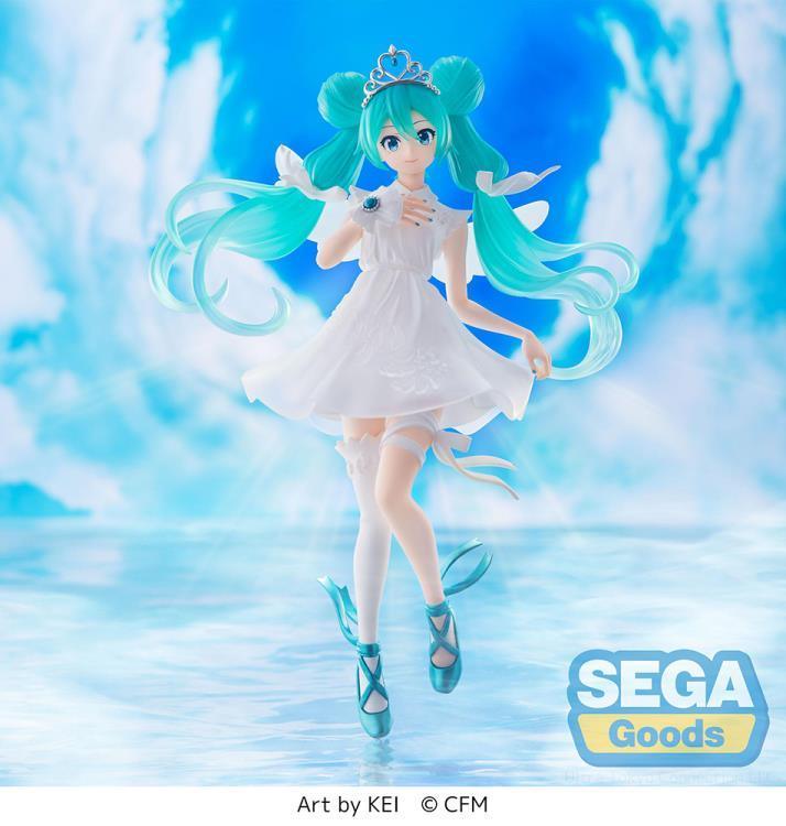 Hatsune Miku (15th Anniversary KEI Ver.) Super Premium Figure - Vocaloid - FigurineOut