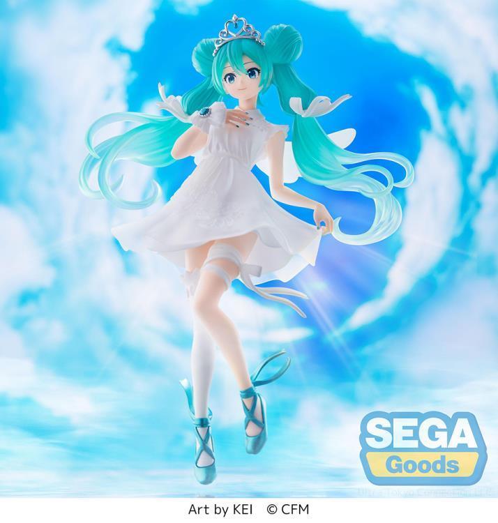 Hatsune Miku (15th Anniversary KEI Ver.) Super Premium Figure - Vocaloid - FigurineOut