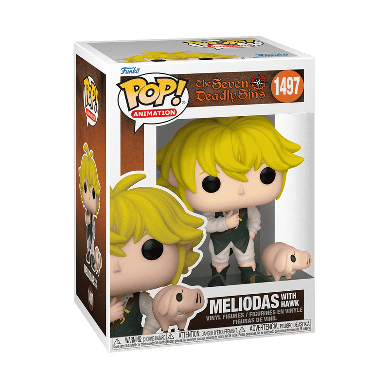 Meliodas Funko Pop! Vinyl Figure and Hawk Pop! Buddy #1497 - Seven Deadly Sins - FigurineOut