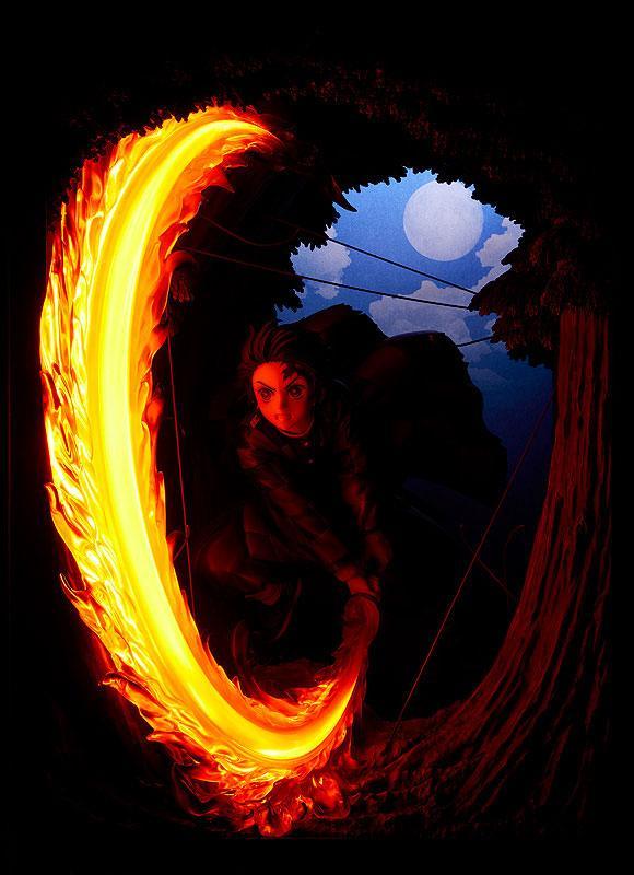 Tanjiro Kamado Hinokami Kagura Dance - Demon Slayer - FigurineOut