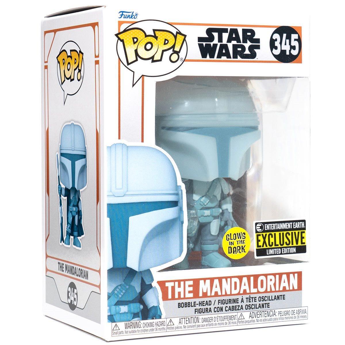 The Mandalorian Hologram Glow-in-the-Dark Funko Pop! Vinyl Figure #345 - EE Exclusive - FigurineOut