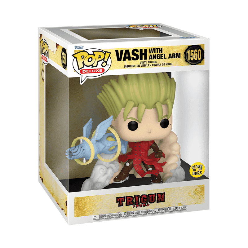 Vash with Angel Arm Glow-in-the-Dark Deluxe Funko - Trigun - FigurineOut