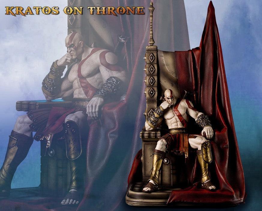 Kratos on Throne - FigurineOut